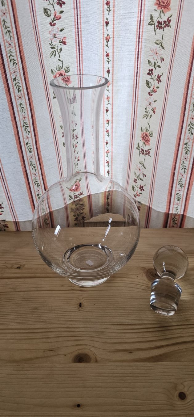 Carafes: Grosse Glaskaraffe mit Stopfen  – D'occasion à Saanen par Steierlein 1