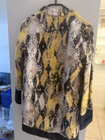 Damen Blazer Schlangenmuster gelb/schwarz Grösse M neuwertig