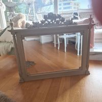 Shabby Chic Spiegel mit Rosenmuster, Vintage Look!🪞🌹 (50)