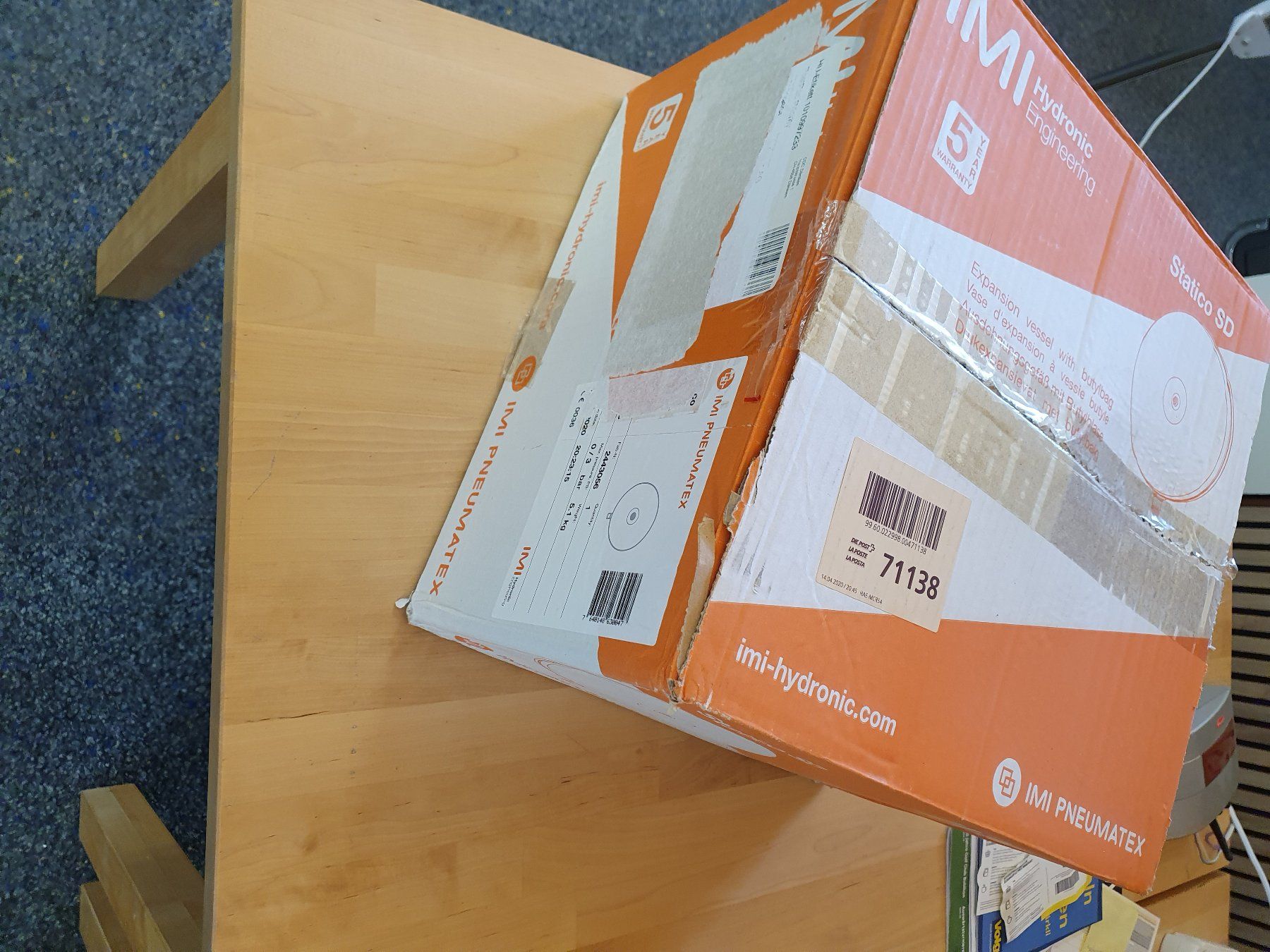 Heizgeräte: Expansionsgefäss Pneumatex Statico SD25.3 – Neu und originalverpackt aus Dürnten von ch-solarAG 1