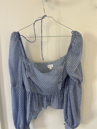 Bluse Top von Revolve, Song of Style, blau-weiss, Gr. 38 M