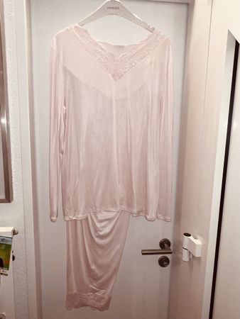 Pyjama HANRO L neu feines rosé
