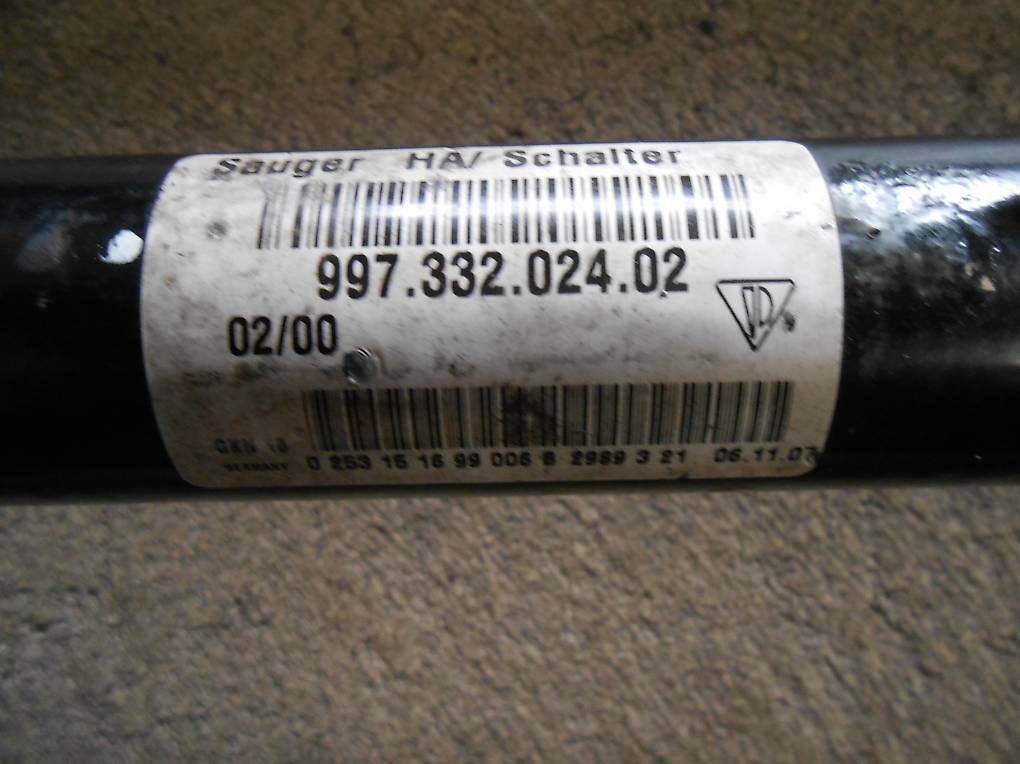 Tutti pezzi di ricambio auto: 2 cardans Porsche 997 GT3 – Usato da Léchelles venduto da guibus02 1