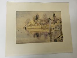 Aquarell-Malerei  - Hess 48 - Küsnacht