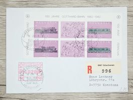 CL18 Enveloppe + Timbre Suisse 1982