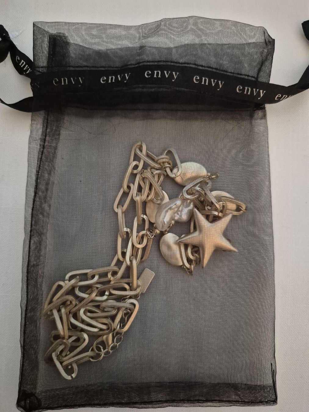 Catenine: Star necklace. Gold and pearl. – Usato da Zürich venduto da mrs_kz6n 2