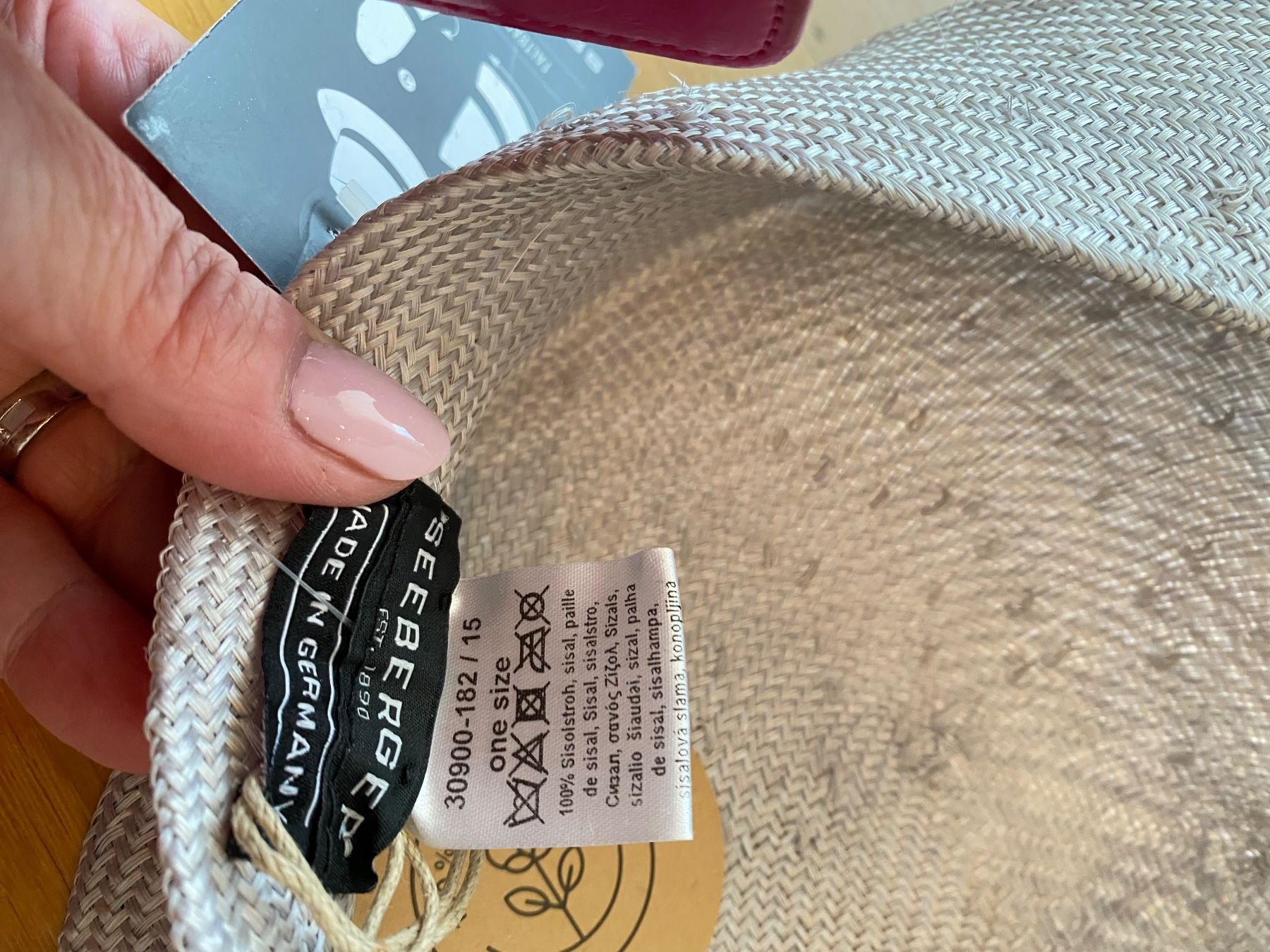 Copricapi, berretti & cappellini: Sommerhut Seeberger Sisal Klapphut, hellgrau – Usato da St. Gallen venduto da sus_lwc2 1