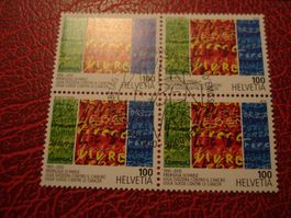 Marke Krebsliga Schweiz 2010, FDC + Lose Viererbl ET-o