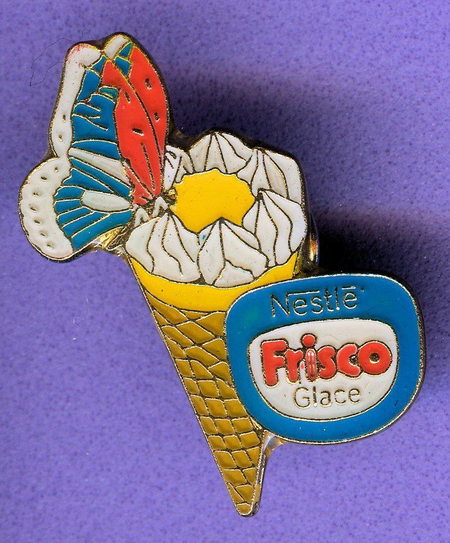 Plaketten & Abzeichen: Frisco  Glace  Cornet Vanille Stracciatella – Gebraucht aus Winterthur von Sammleroase