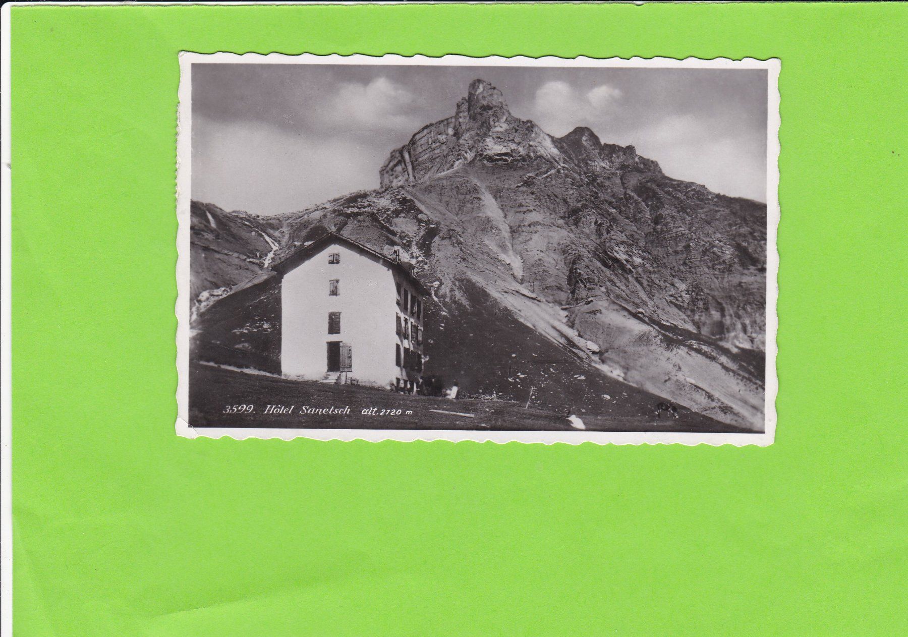 Cartoline postali: Hôtel Sanetsch--Theiler propr. – Usato da St. Peterzell venduto da neckertal