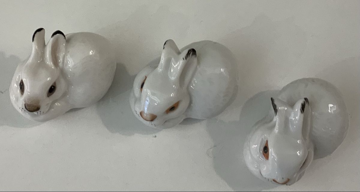 Statuette: Trio de lapins couché – Usato da rolle venduto da Tontonjulot 2