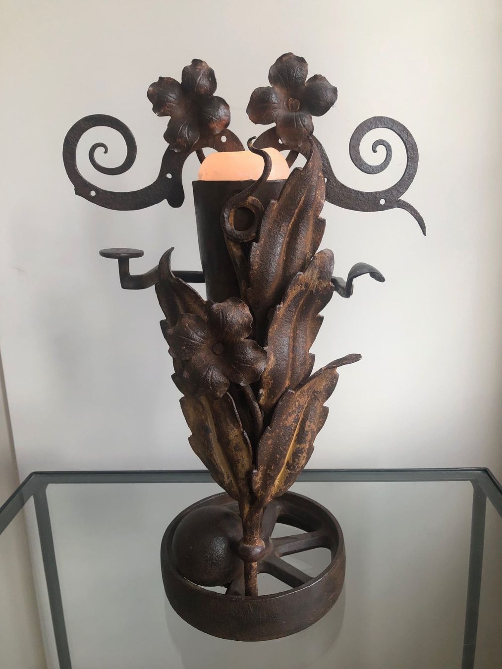 Sculture & Statue: Ueli Hofer Eisenobjekt D - Kerzenständer – Usato da Wolfertswil venduto da Schorsch3