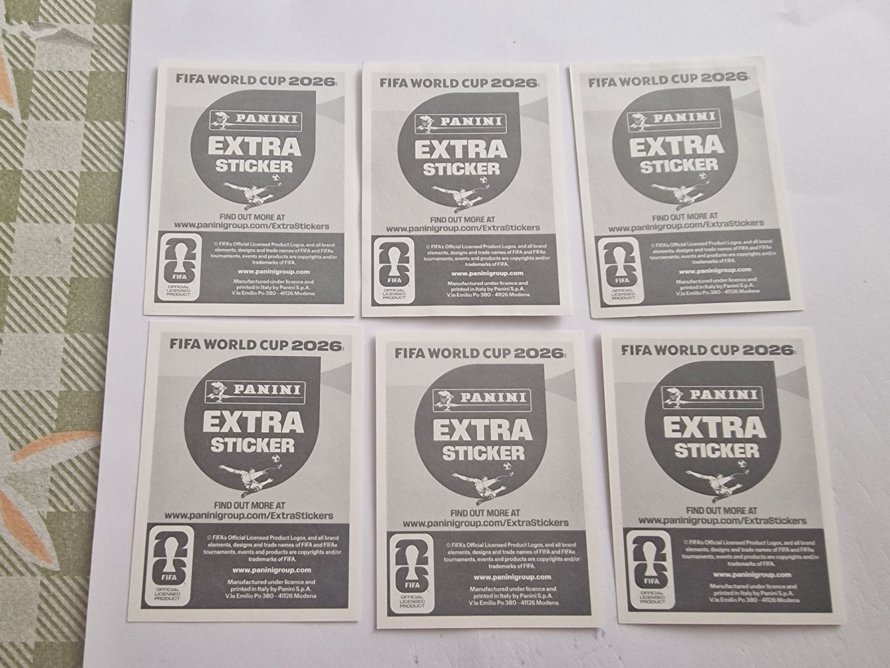Panini Carte collezionabili: Panini extra Stickers WM 2026 - 6 verschiedene – Nuovo (secondo la descrizione) da Adliswil venduto da vendor123 1