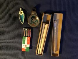 Duftstäbchen mit Haltern,1 Paket angefangen,alles andere neu