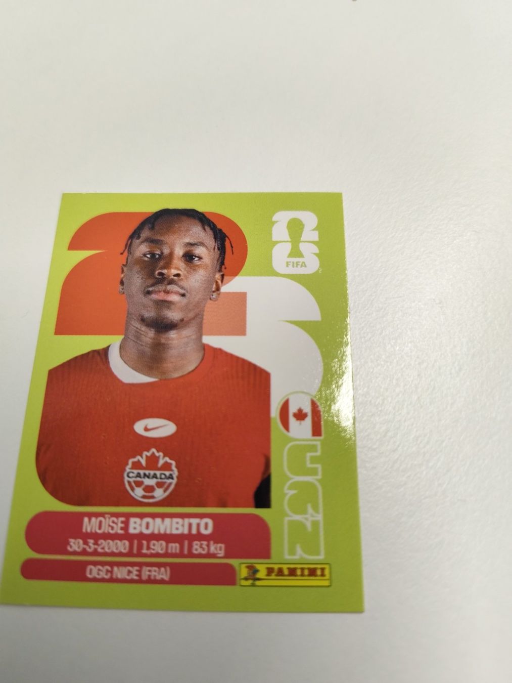 Panini Sammelbilder & Trading cards: Panini WM 2026, CAN 8, Bombito – Gebraucht aus Aarburg von gloeckgloeck