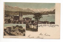LITHO Gruss aus LUZERN Gletschergarten