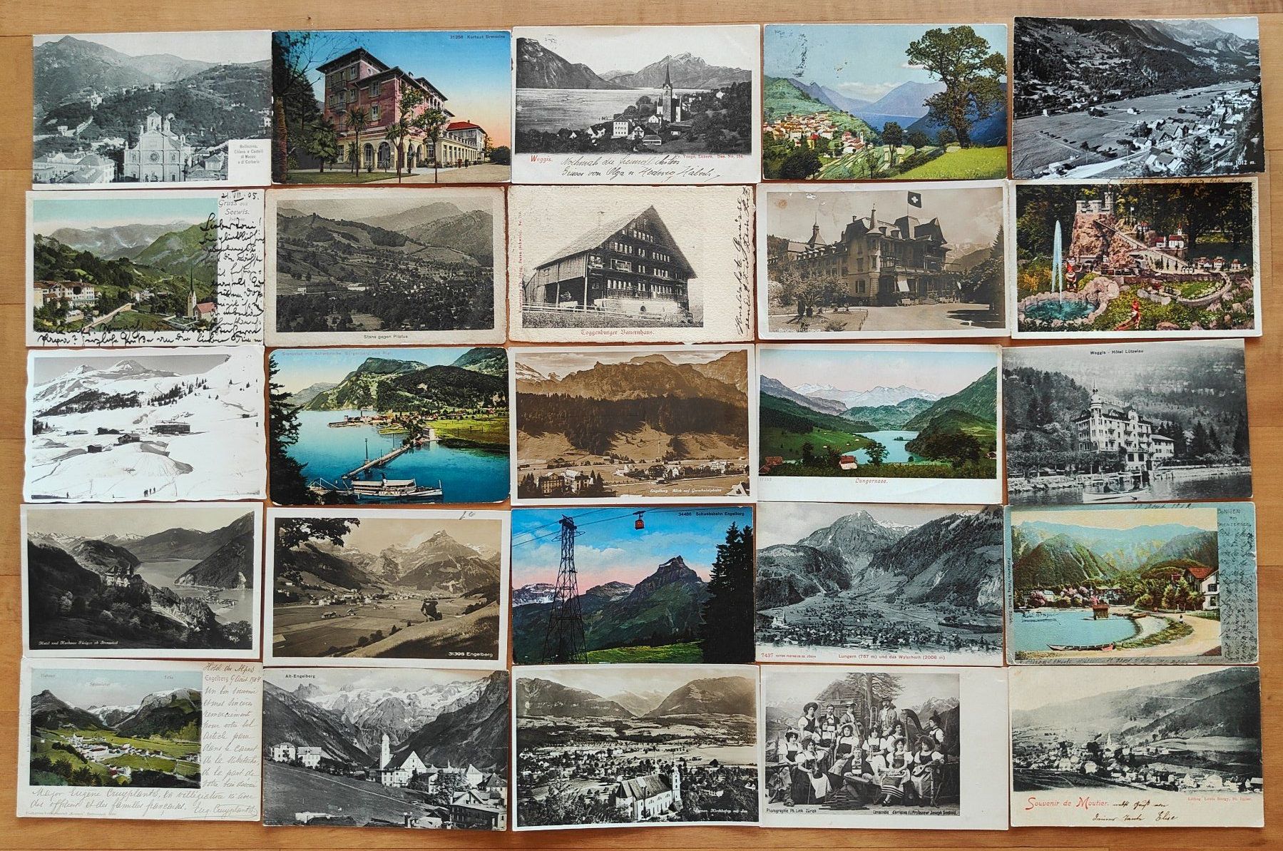 Ansichtskarten: Super Lot, Posten mit 170 kleinformatigen CH Ansichtskarten – Gebraucht aus St. Erhard von Chaeferli6 1