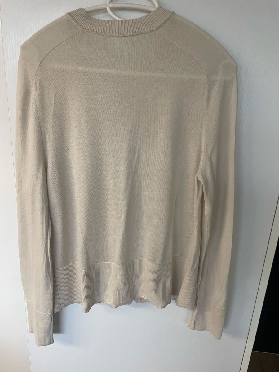 Bogner Giacche: Edle Strickjacke Gr. 38, Beige, Wolle/Seide - Bogner – Usato da Steinhausen venduto da Marmottarosa 1