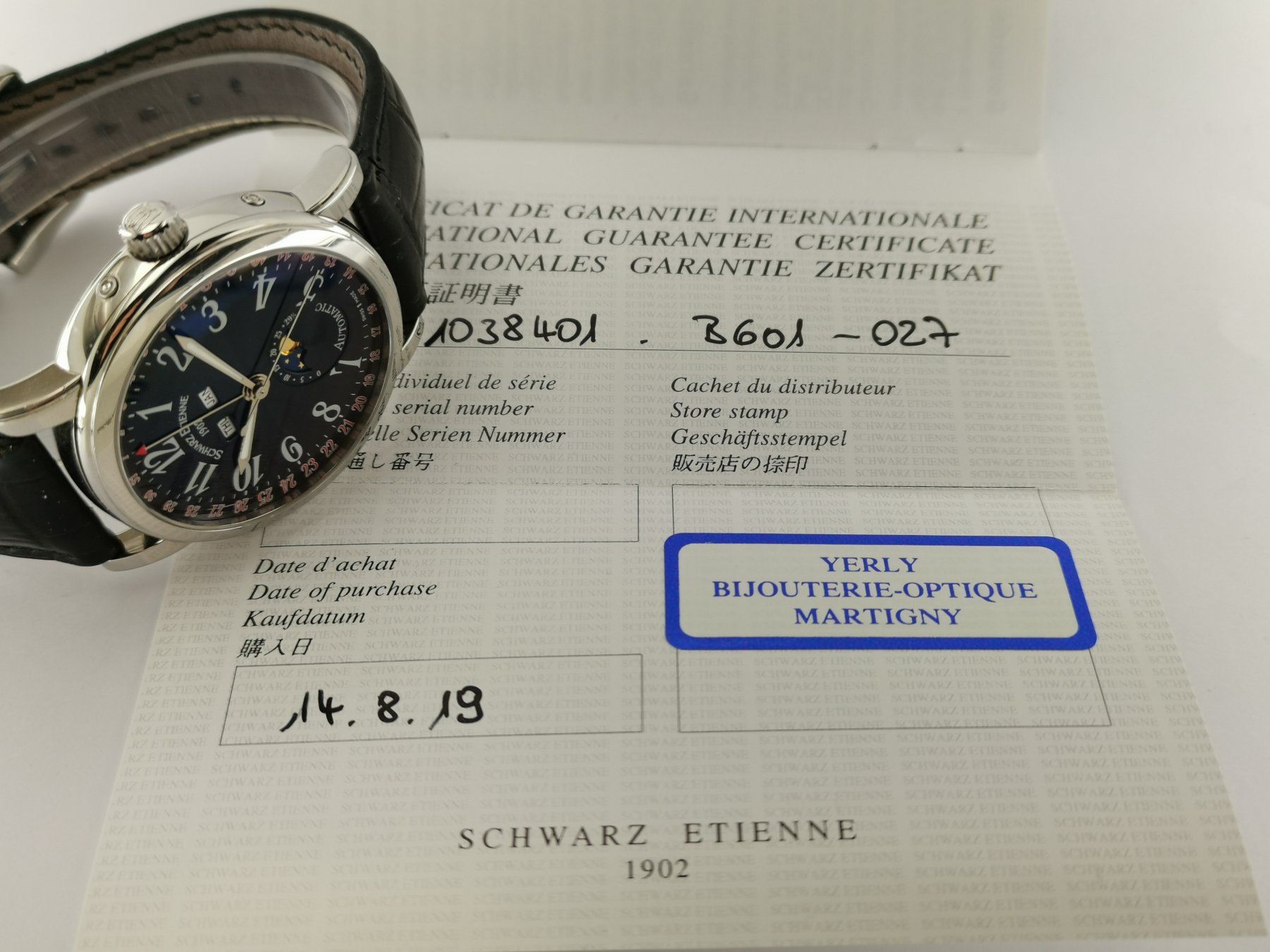 Uhren: Schwarz Etienne Roma Tripel Kalender – Gebraucht aus Zürich von Stargold-Uhren 8