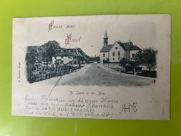 GRUSS AUS BASEL ST.JAKOB AN DER BIRS 1899