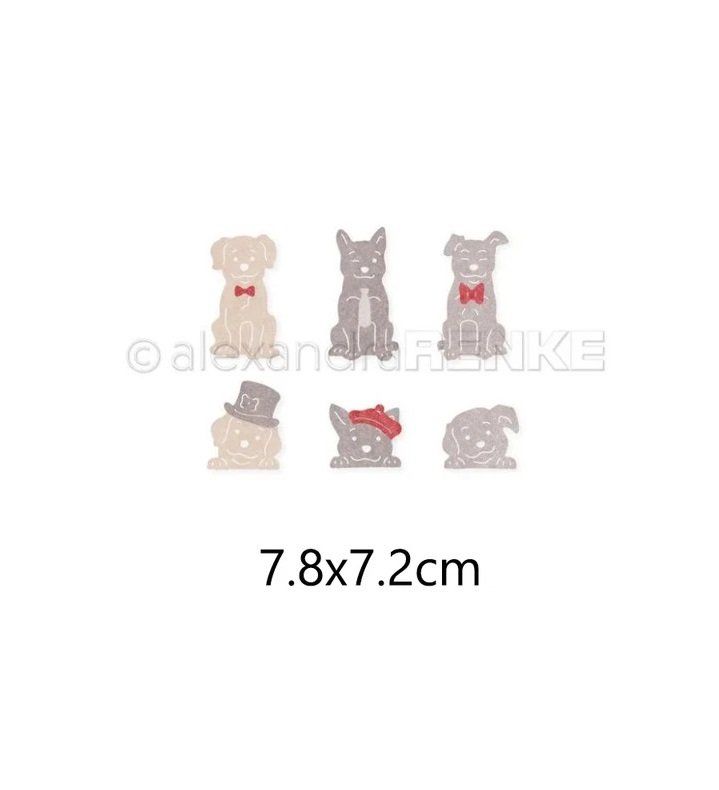 Schablonen: Stanzschablone Set - Schmucke Hunde – Neu und originalverpackt aus Thun von Rowaner 8