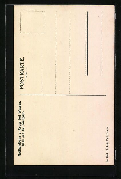 Cartes postales: AK Wassen, Gotthardbahn und Reuss – D'occasion à Berlin par bartko-reher 1