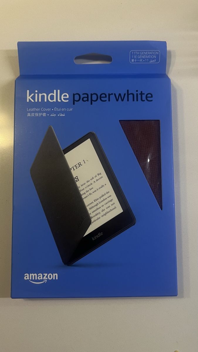 Cover & Protezioni schermo: Amazon Kindle Paperwhite Leather Cover 11th Gen Red – Nuovo e nell'imballaggio originale da Zürich venduto da har_9sjv 1