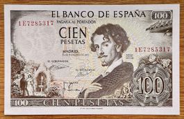 100 Pesetas Spanien 1965!!! UNC!!!