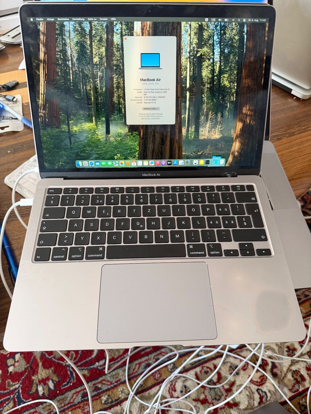 Apple Notebooks: Macbook Air. 2020 – Gebraucht aus Schattdorf von Kofi57