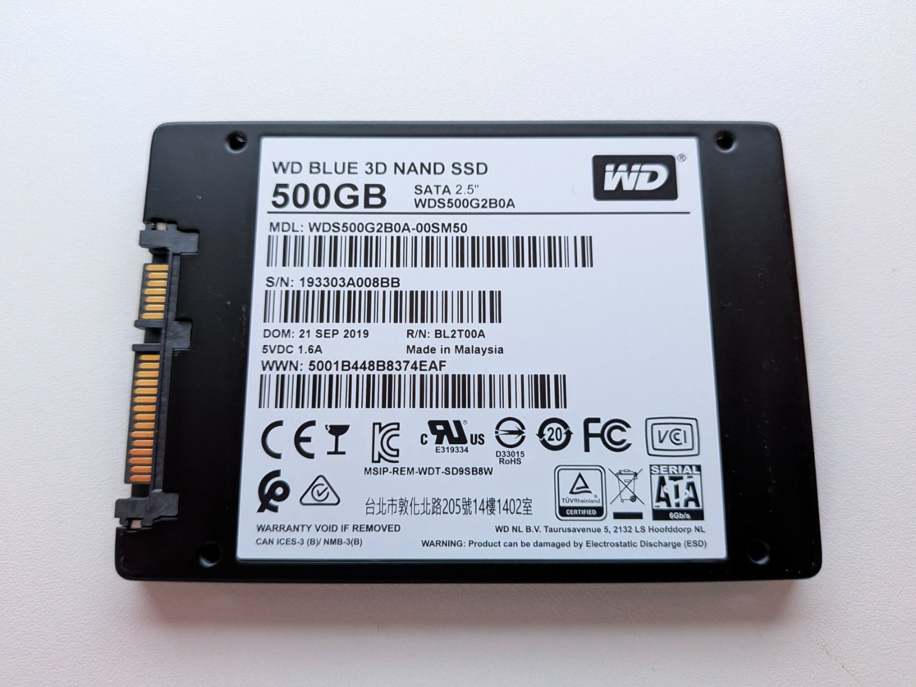 Western Digital Dischi rigidi: WD Blue 500GB 2.5" SATA-III SSD – Usato da Amriswil venduto da hardware_uschi
