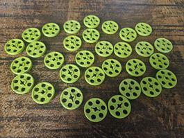 lego 4185 lot de 30 pièces Lime Technic Wedge Belt Wheel