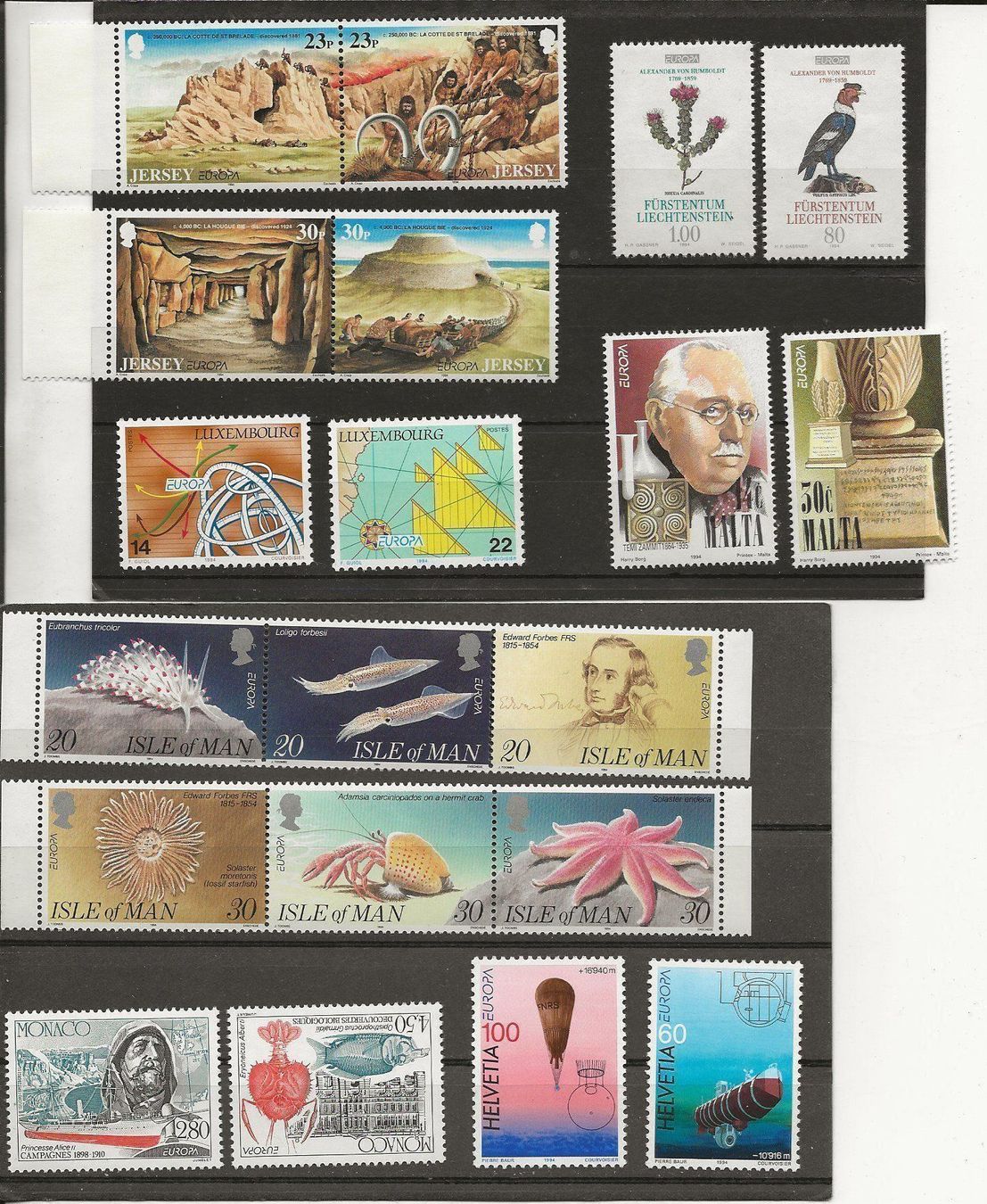 Tous les timbres: Europa Tous les pays 1994 ** – Neuf (Voir description) à Sion par PierreP01 2