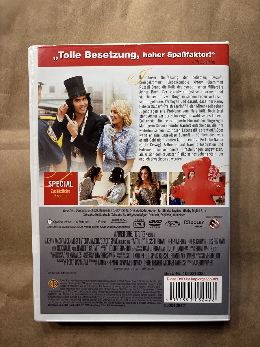 Tutti i DVDs: Arthur (2204) – Usato da Ruswil venduto da Slivio_ 1