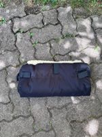 Lammfell-Handwärmer für Kinderwagen schwarz