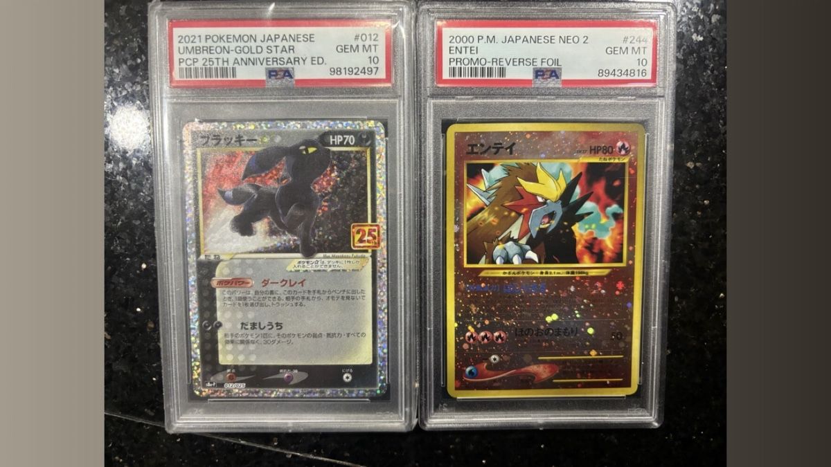 Pokémon Carte collezionabili: UMBREON & ENTEI PSA 10 – Nuovo e nell'imballaggio originale da Vouvry venduto da luc_h2bm