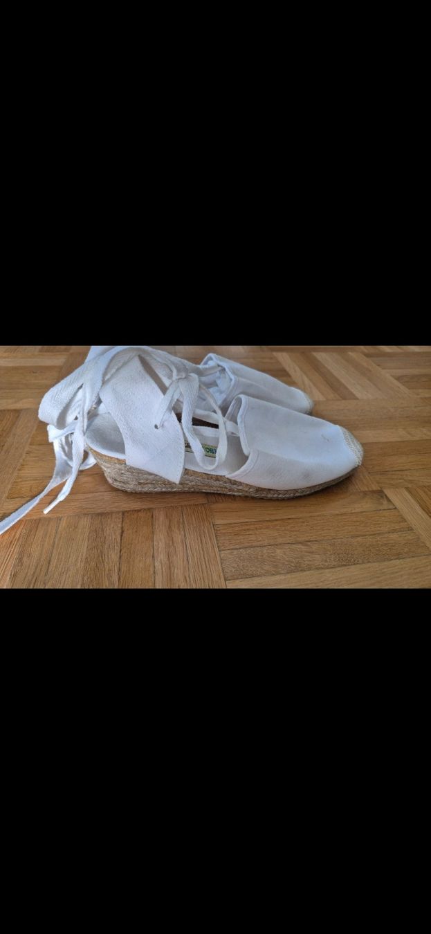 Damenschuhe: Espadrillas bianche con lacci, taglia 38, usate – Gebraucht aus Wettswil am Albis von lin_8h9t 3