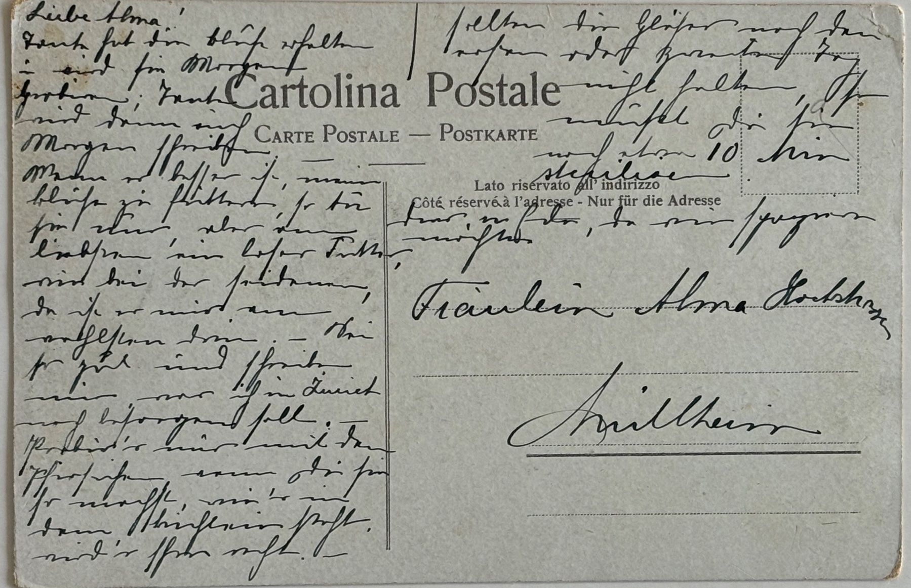 Cartoline postali: Lugano, Via Passina – Usato da Frauenfeld venduto da Merk52 1