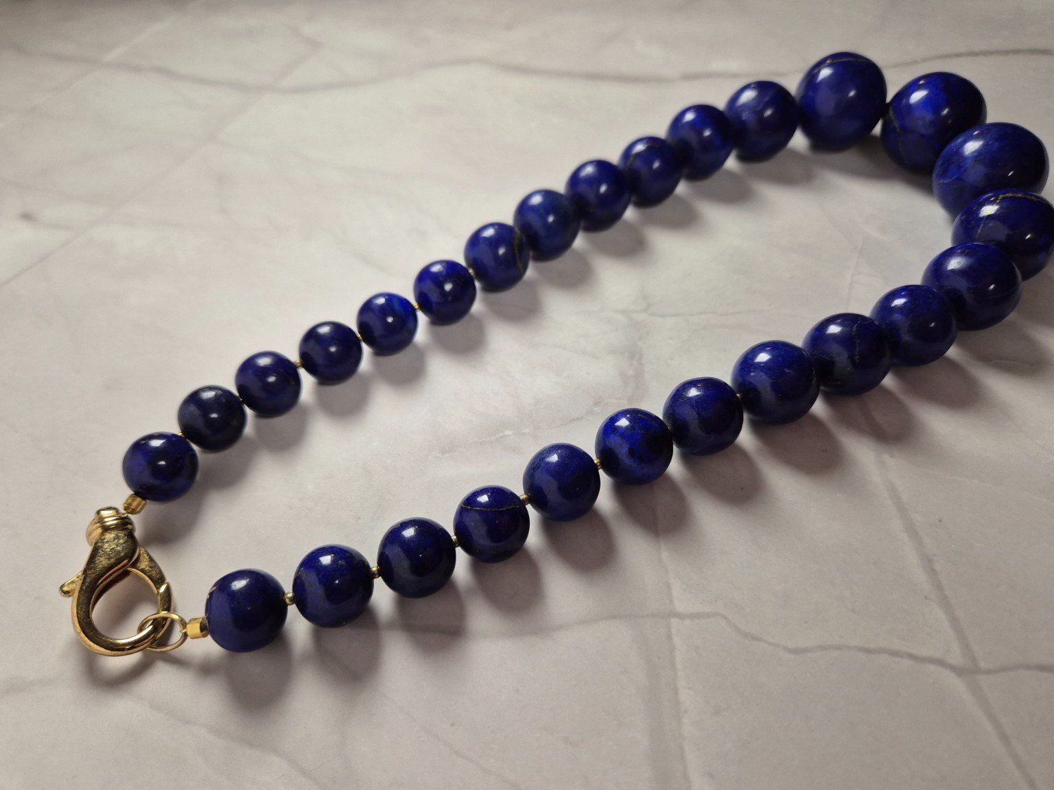 Ketten: Collier en lapis-lazuli naturel – Neu (gemäss Beschreibung) aus Sugnens von Madteus82 1
