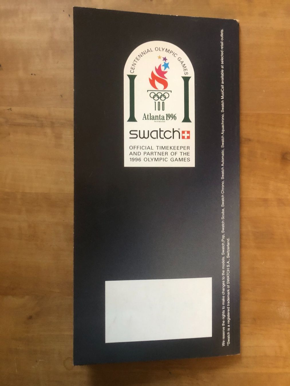 Swatch Documenti: Swatch Test No. 001 - New Collection Reaction 1995 – Usato da Zürich venduto da allp 6