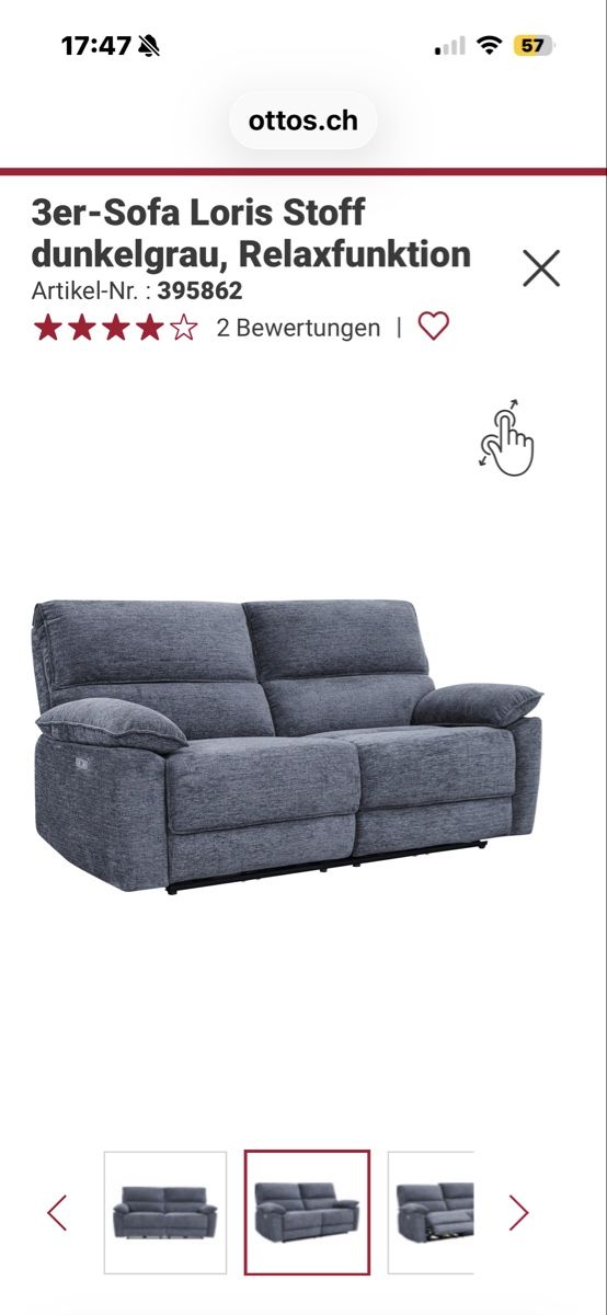 Poltrone: Relaxsessel Loris, neu, elektrisch – Nuovo (secondo la descrizione) da Oberflachs venduto da Lenny021 2