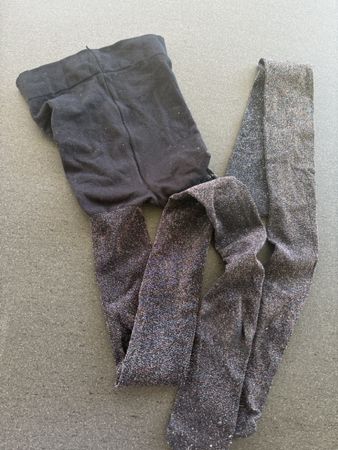 Glitzer Strumpfhose, festlich Grösse140