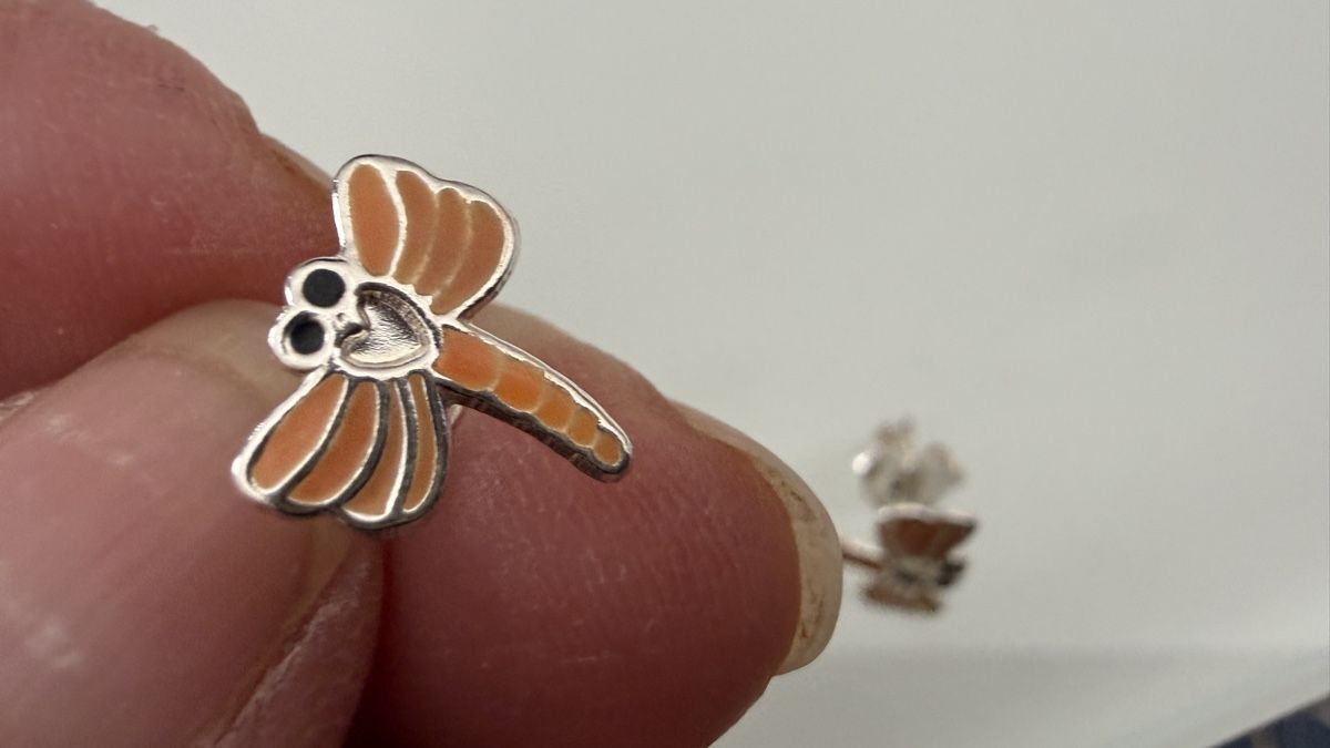 Orecchini pendenti & Orecchini a lobo: Süsse Silber-Ohrstecker mit Libellen – Nuovo e nell'imballaggio originale da Ebikon venduto da Leonidas2 1