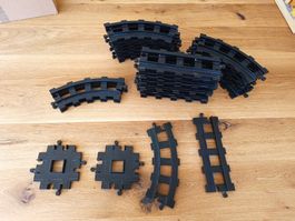 Duplo Schienen grau und schwarz