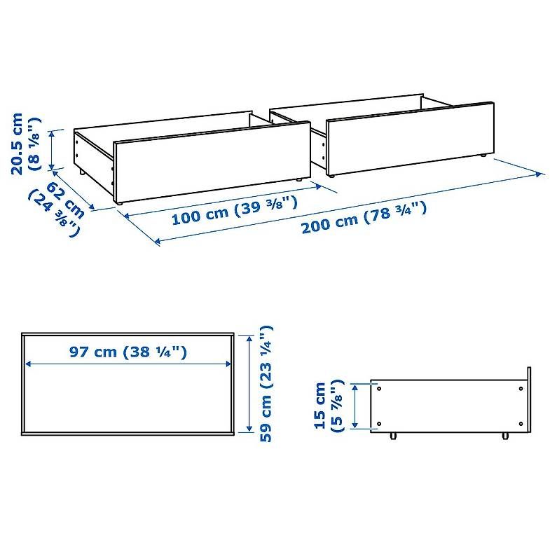 Lits: MALM - rangement pour lit  – D'occasion à Bern par Ana_nas22 1