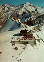 SAAS-FEE Der Welt höchstes Drehrestaurant Metro Alpin, Ski