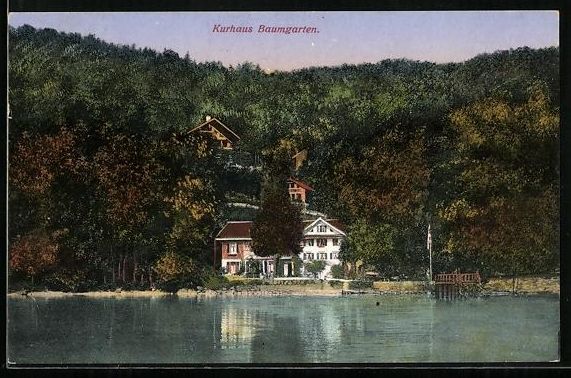 Cartoline postali: Immensee, Kurhaus Baumgarten vom Zugerse – Usato da Berlin venduto da bartko-reher