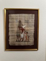 Ägyptisches Papyrusbild, gerahmt - Wanddeko mit Geschichte