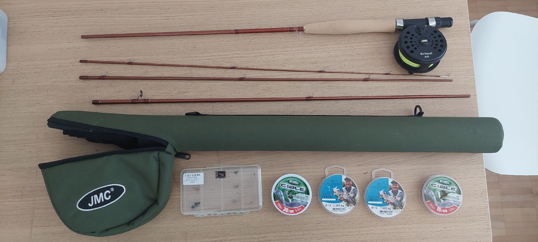 Canne da pesca: Canne à mouche pêche JMC school 4/5 – Usato da St-Imier venduto da A12c4