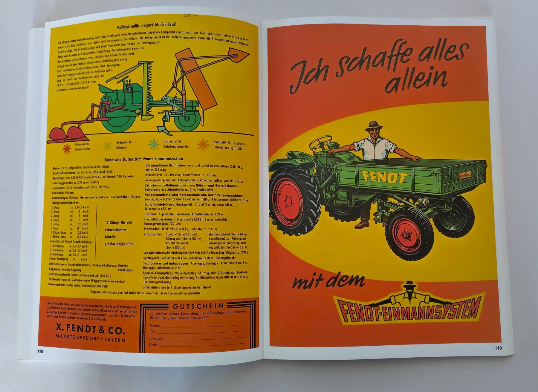 Libri: Fendt Schlepper-Prospekte von 1966-1978 / Traktoren Buch – Usato da Bellach venduto da JingleJerry 8