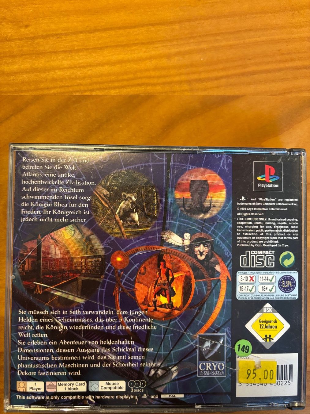 Giochi: Atlantis - Das sagenhafte Abenteuer - PS1 – Usato da Zürich venduto da Dries 1